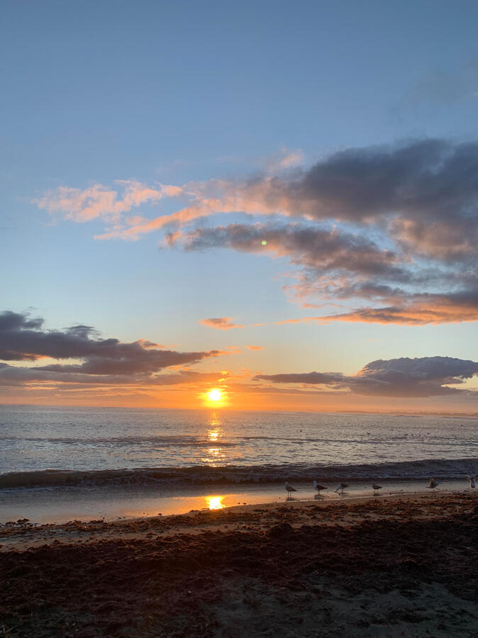 Sunset from west deck
